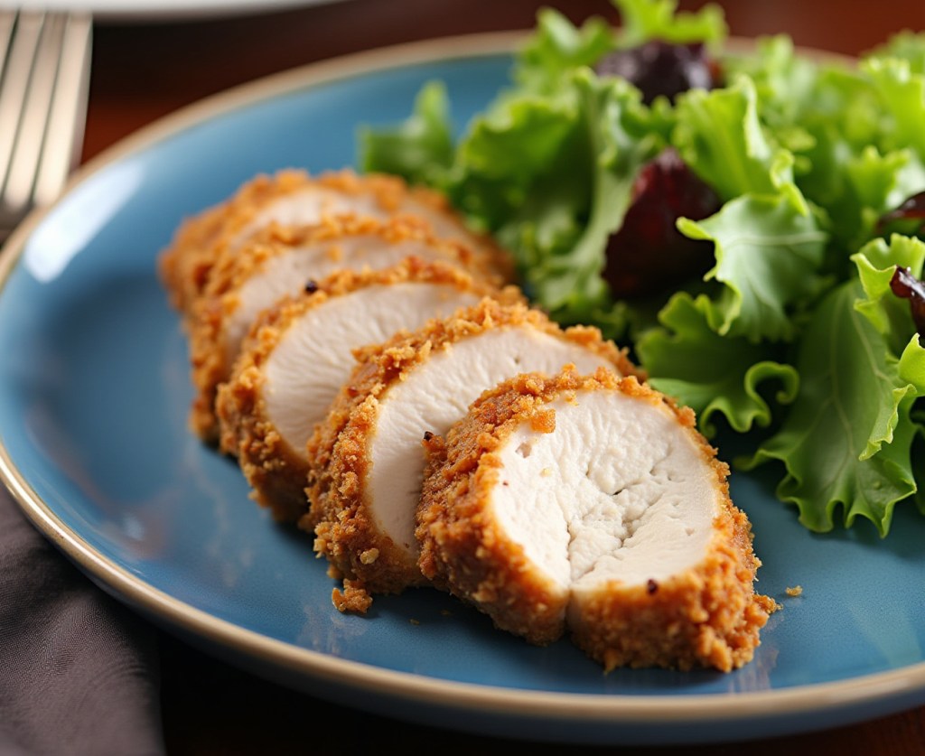 Pechuga de Pollo con Frutos Secos en Freidora de&nbsp;Aire